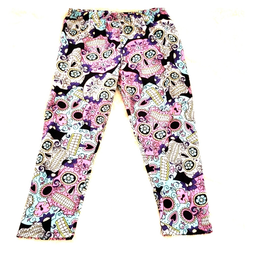 Cropped Skull Leggings